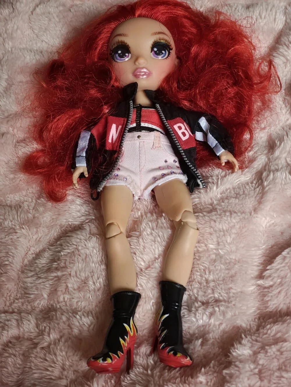 2030 Rainbow High Ruby Anderson Doll With Classic Black And Logo Windbreaker
